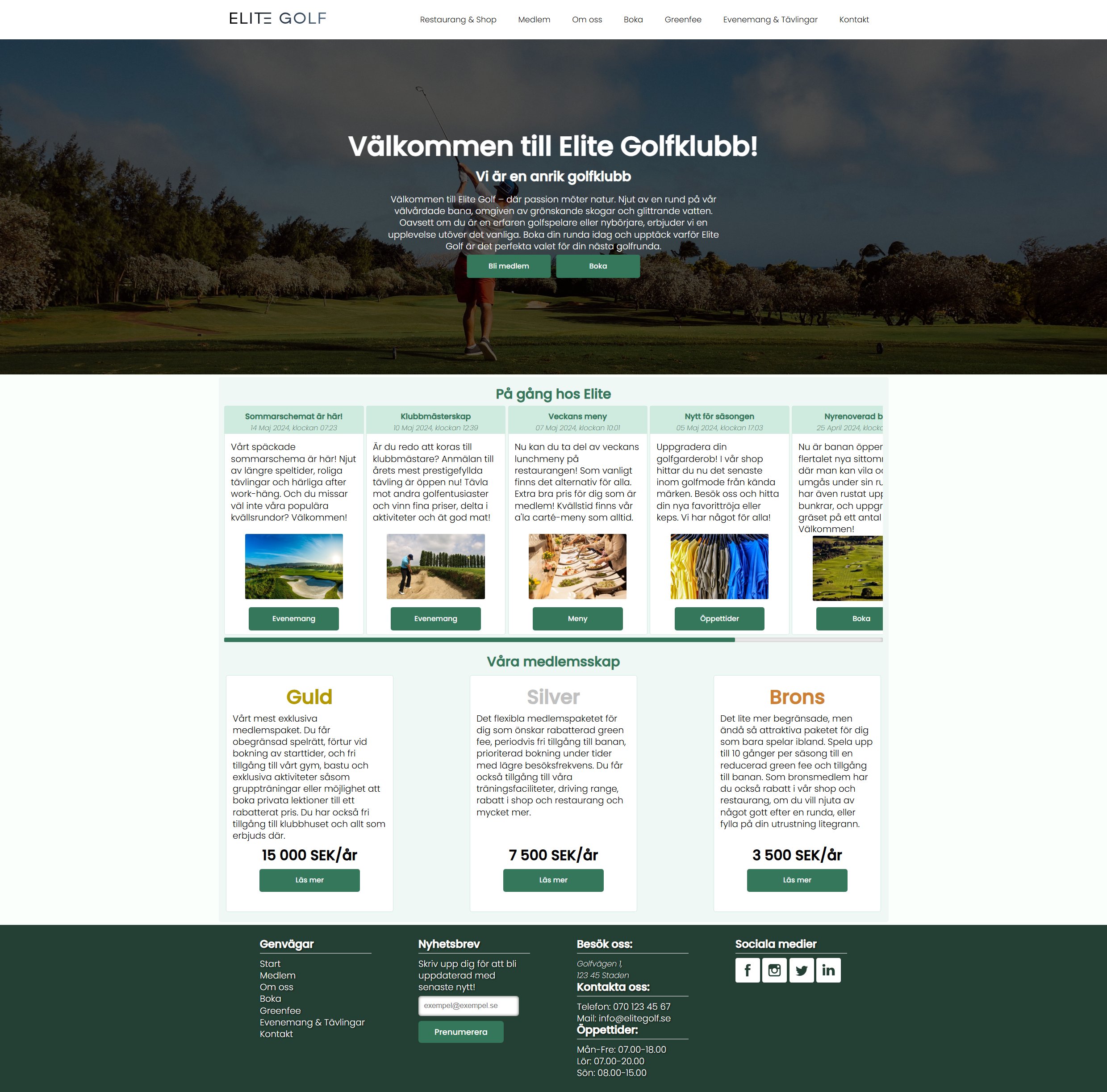 Elite Golfklubb Screenshot