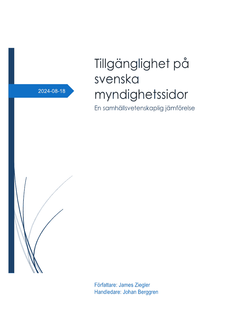 Omslaget för mitt komvuxarbete